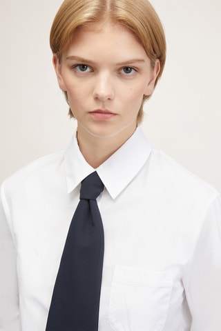 Camisa e gravata - Branco