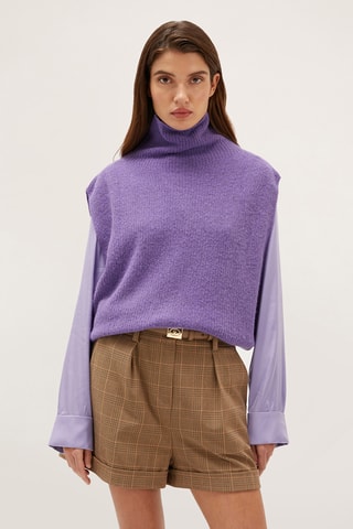 Camisola sem mangas - Violeta