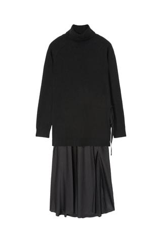 Jurk Trompe-l'œil - Zwart