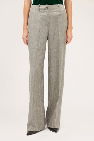 Calças palazzo - Cinzento