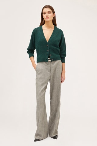 Calças palazzo - Cinzento