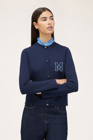 Casaco de malha - Azul