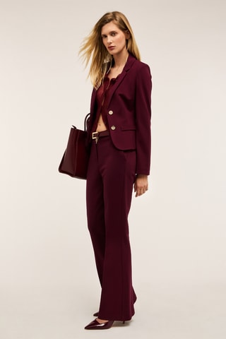 Pantalon flare - Bordeaux