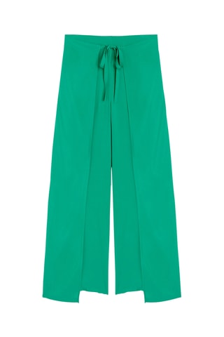 Calças palazzo - Verde