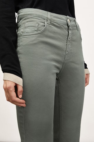 Calças flare 7/8 - Verde