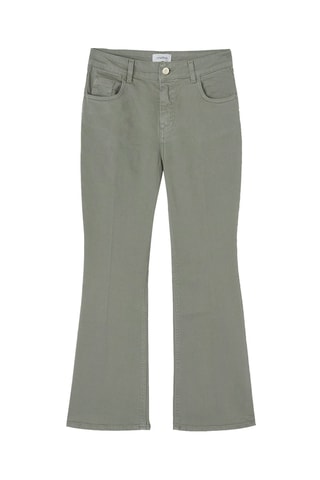 Calças flare 7/8 - Verde