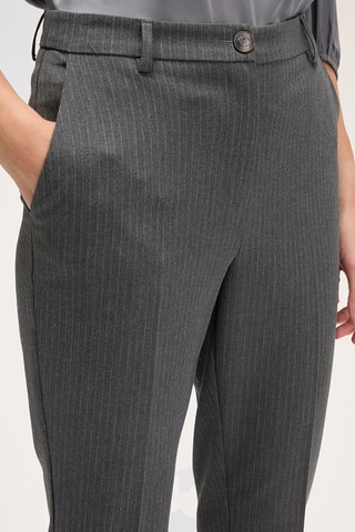 Pantalon regular 7/8 - Gris