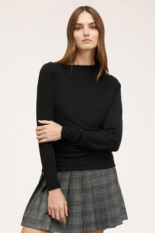 Camisola de lã - Preto