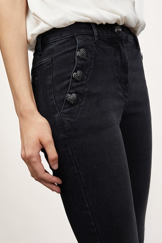 Calças de ganga skinny - Preto