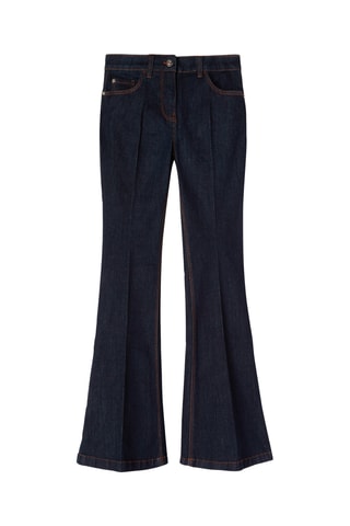 Calças de ganga flare - Azul-escuro