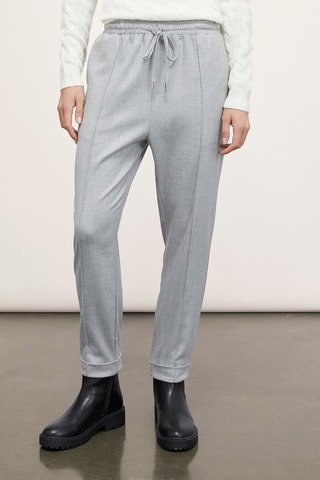 Calças - Cinzento-claro