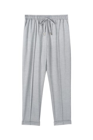 Calças - Cinzento-claro