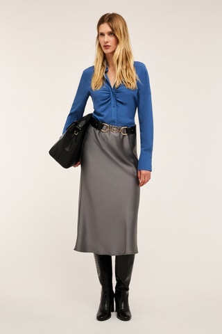 Saia comprida - Cinzento