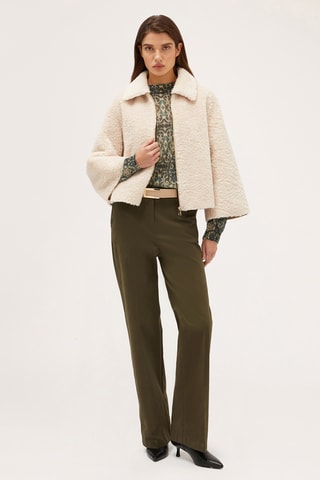 Camisola em lã e alpaca - Verde