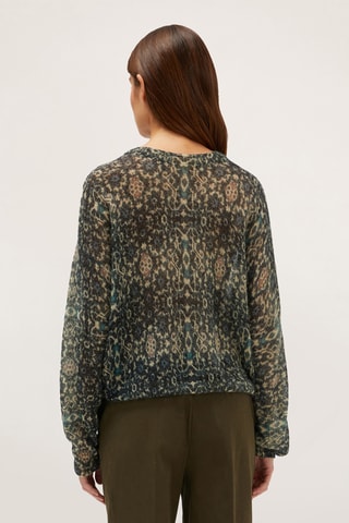 Camisola em lã e alpaca - Verde