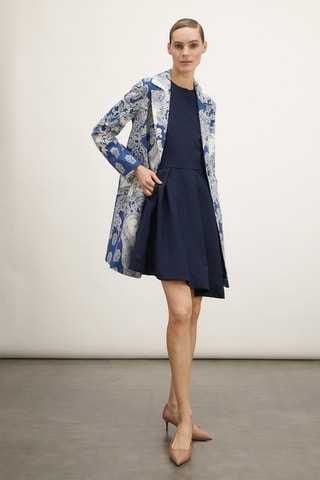 Casaco comprido - Azul