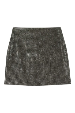 Saia direita de cintura subida - Preto