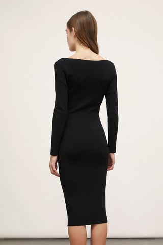 Nauwaansluitende Jurk - Zwart