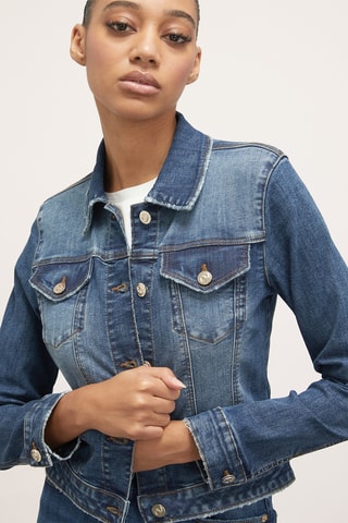 Casaco de ganga - Azul