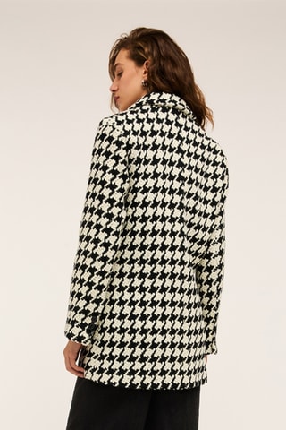 Sobretudo de lã - Preto e branco