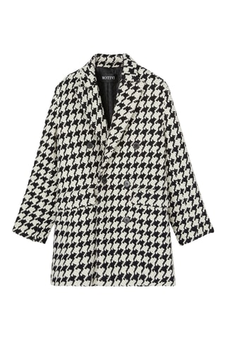 Sobretudo de lã - Preto e branco