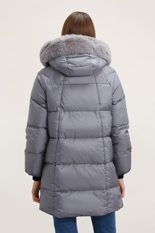 Blusão com capuz - Cinzento