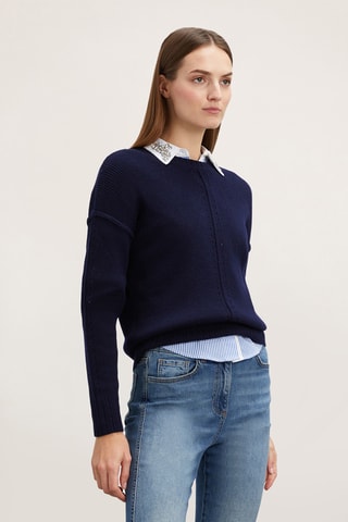 Camisola - Azul-marinho