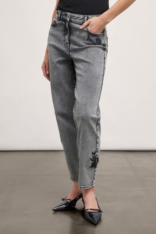 Calças de ganga boyfriend - Cinzento