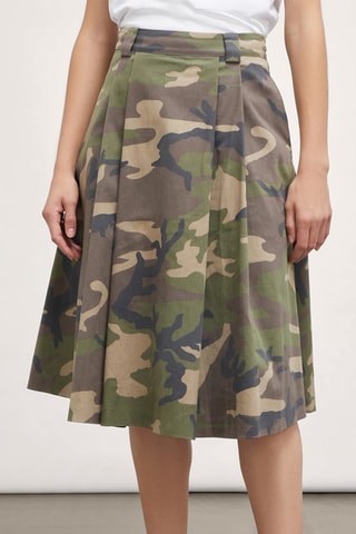 Saia plissada - Caqui