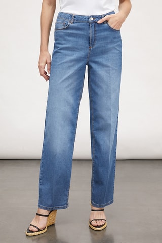 Calças de ganga wide legs - Azul