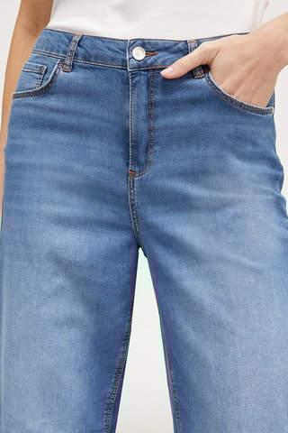 Calças de ganga wide legs - Azul