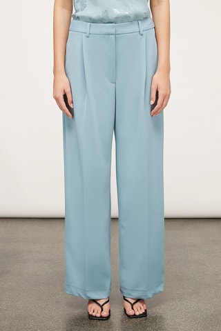 Calças palazzo - Azul-claro