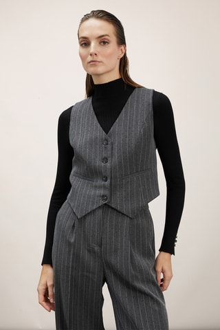 Colete de fato - Cinzento