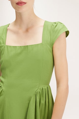 Linnen Skaterjurk - Groen