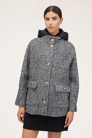 Blusão com capuz - Preto