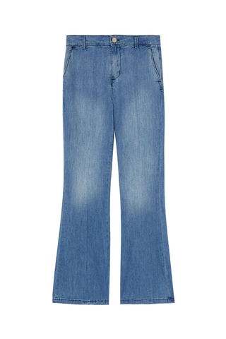 Calças de ganga flare - Azul-claro