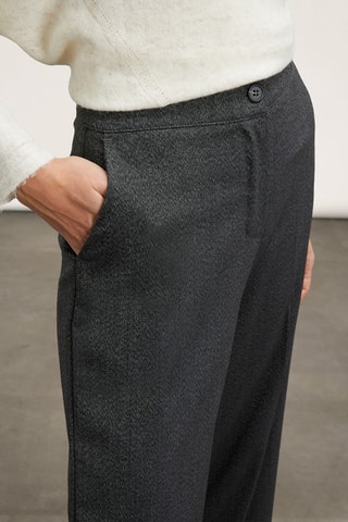 Calças palazzo - Cinzento-escuro
