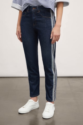 Calças de ganga regular - Azul-escuro