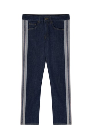 Calças de ganga regular - Azul-escuro