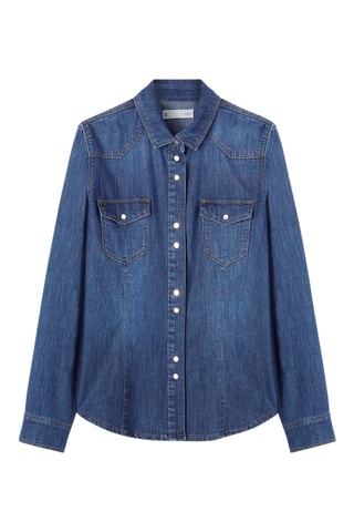 Camisa de ganga - Azul