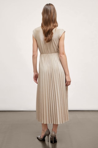 Plisséjurk - Beige