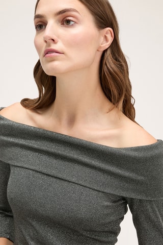 Top slim - Cinzento-escuro