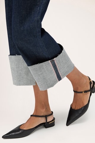 Calças de ganga direitas - Azul-escuro