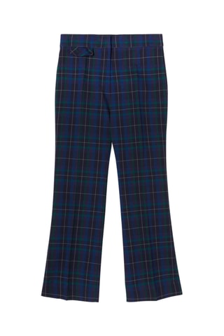 Calças flare 7/8 - Azul-marinho