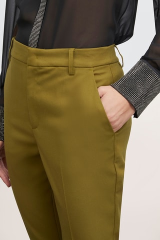 Calças regular - Verde