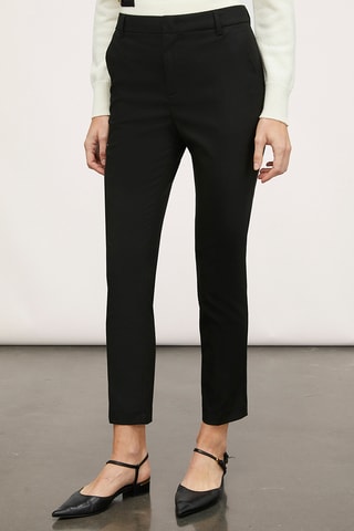 Calças regular - Preto