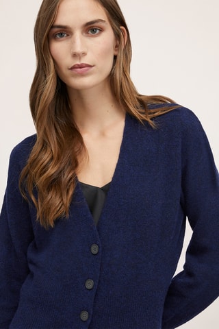 Casaco de malha - Azul-marinho