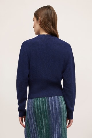 Casaco de malha - Azul-marinho