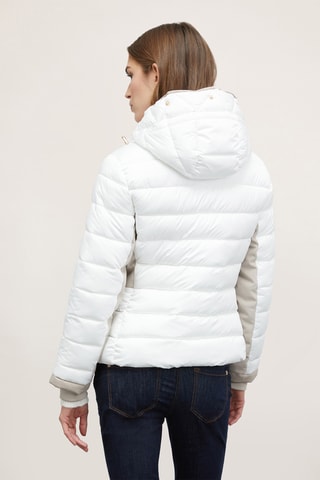 Gewatteerde Jas met Capuchon - Wit