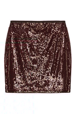 Jupe droite - Bordeaux